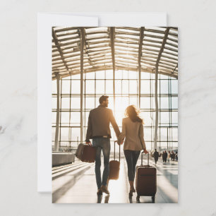 Invitation voyage destination mariage enregistrer la date