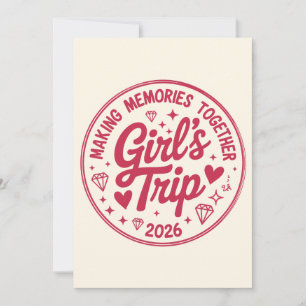 Invitation Voyage entre filles 2026 Créer des souvenirs ensem