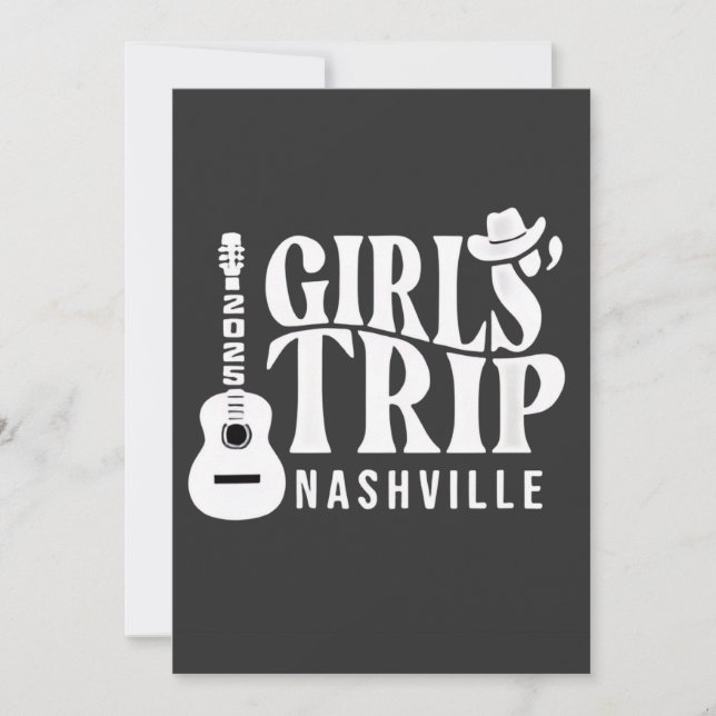 Invitation Voyage entre filles à Nashville 2025 Été  (Devant)