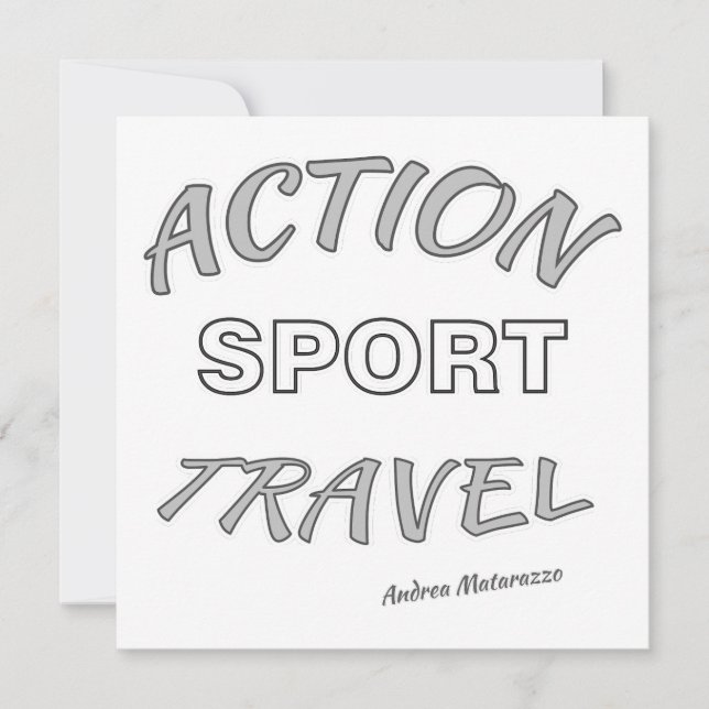 Invitation Voyage Sport d'Action (Devant)
