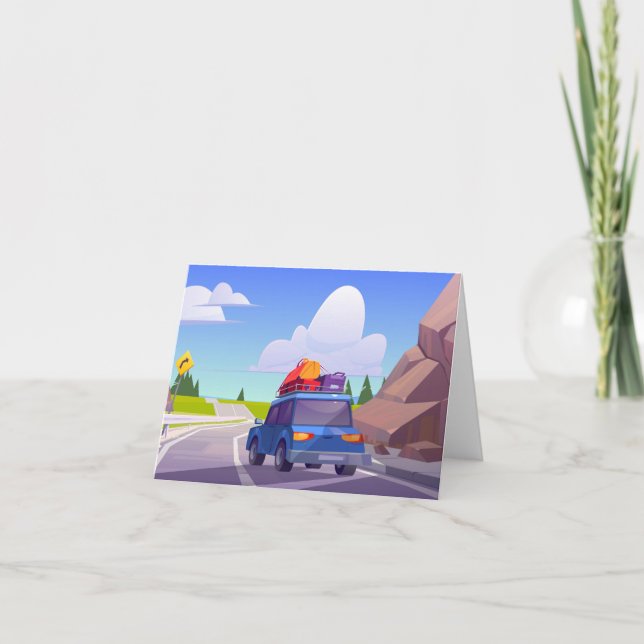 Invitation Voyage sur la route (Devant)