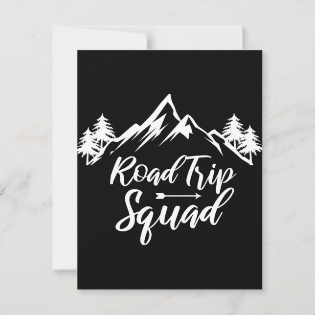 Invitation Voyage sur la route Excursion Randonnée (Devant)