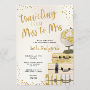 Invitation Voyager de Miss à Mme Bridal
