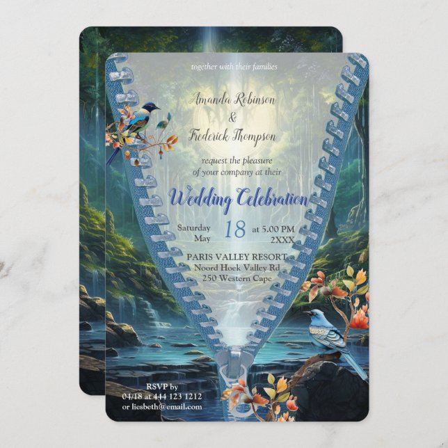 Invitation Voyager Destination Paysages de notre monde (Devant / Derrière)