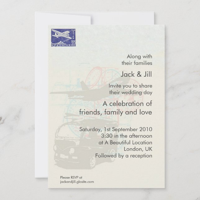 Invitation Voyageur 5x7 (Devant)