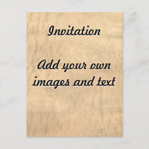 Invitation Vraie fibre de bois de placage de Pommele Sapele