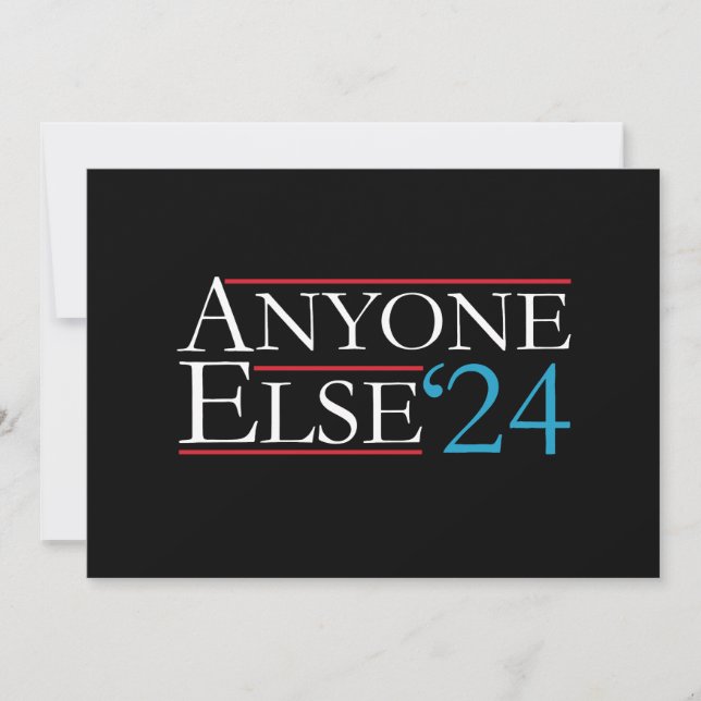Invitation Vraiment N'importe Qui D'Autre 2024 Président Élec (Devant)