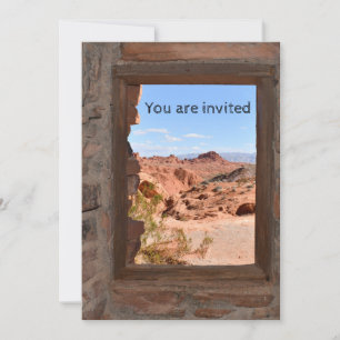 Invitation Vue cabine sur la Vallée du Feu