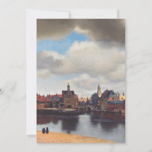 Invitation Vue de Delft par Johannes Vermeer