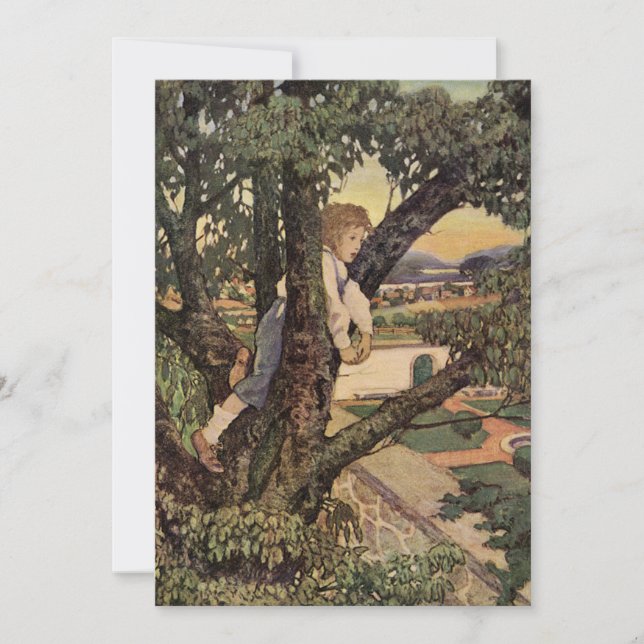 Invitation Vue depuis les arbres par Jessie Willcox Smith Ann (Devant)