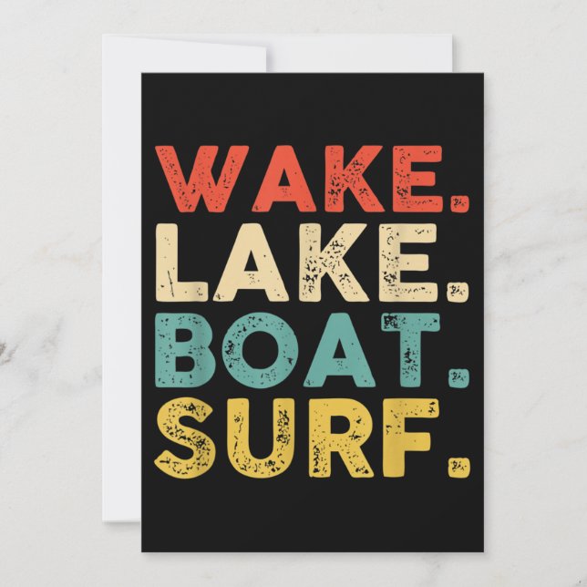 Invitation Wake Surfing Wake Surf Wake Surfing Rope Wake Surf (Devant)