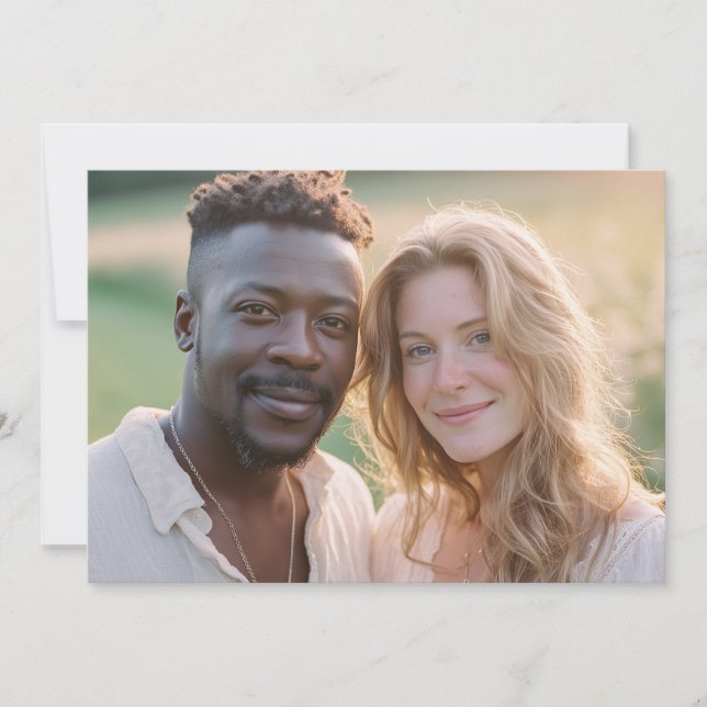 Invitation Warm Earthy Natural Photo (Devant)