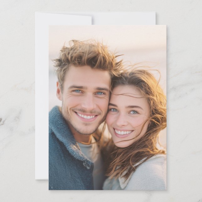Invitation Warm Golden Candid Photo (Devant)
