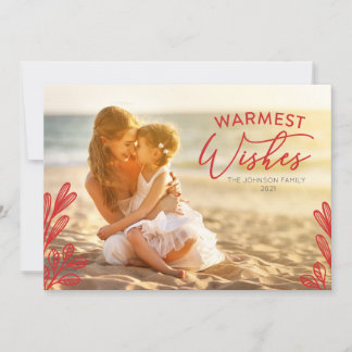 Invitation Warmest wishes Photo Card