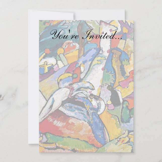 Invitation Wassily Kandinsky - Composition II Art Abstrait (Devant)