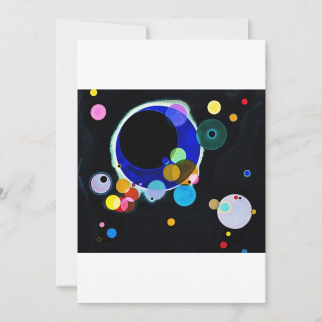 Invitation Wassily Kandinsky - Plusieurs cercles (Devant)