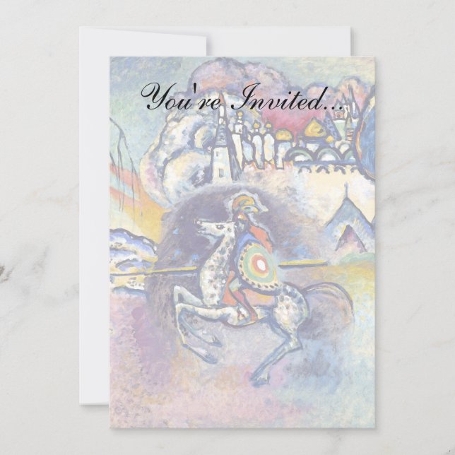 Invitation Wassily Kandinsky - Saint Georges & Les Cavaliers (Devant)