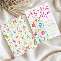 Watercolor Bright Mahjong Titres Party