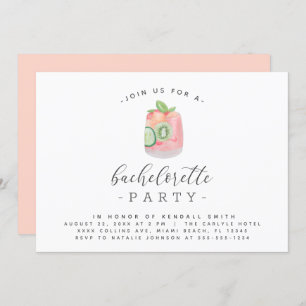 Invitation Watercolor Cocktail Minimalist