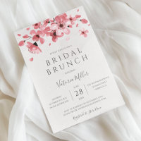 Watercolor Floral Cherry Blossom Bridal Shower