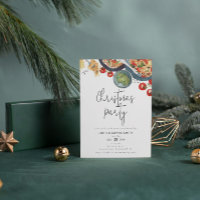 Watercolor Food Pasta Noël