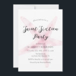 Invitation Watercolor Pink Beach Sweet sixteen Party<br><div class="desc">Watercolor Pink Beach Sweet sixteen Invitation de la fête</div>