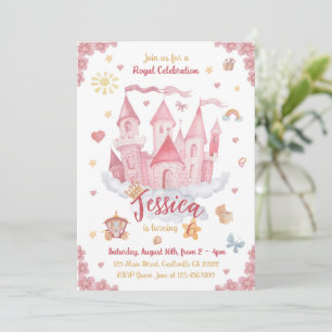 Invitation Watercolor Princess Castle