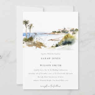 Invitation Watercolor Rhode Island Mariage des États-Unis