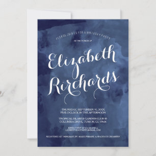 Invitation Watercolor Romance Fête d'anniversaire