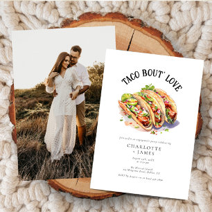 Invitation Watercolor Taco Bout Love Party