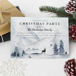Invitation Watercolor Winter Mounts Fête de Noël<br><div class="desc">Invitations amis, famille ou collègues pour célébrer la saison des fêtes avec ces invitations de fête de noël de la scène de montagne d'hiver aquarelle. Customisez cette invitation festive avec votre type d'événement, ce qui la rend parfaite pour les fêtes de Noël, les soirées de vacances, les événements d'entreprise, les...</div>