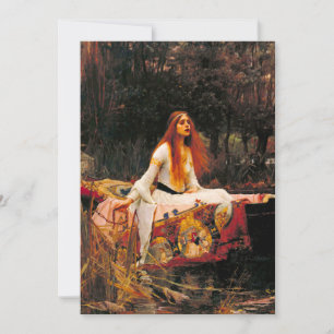 Invitation Waterhouse Lady of Shalott
