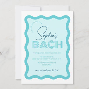 Invitation Wavame Retro Bachelorette Week-end Itinéraire En