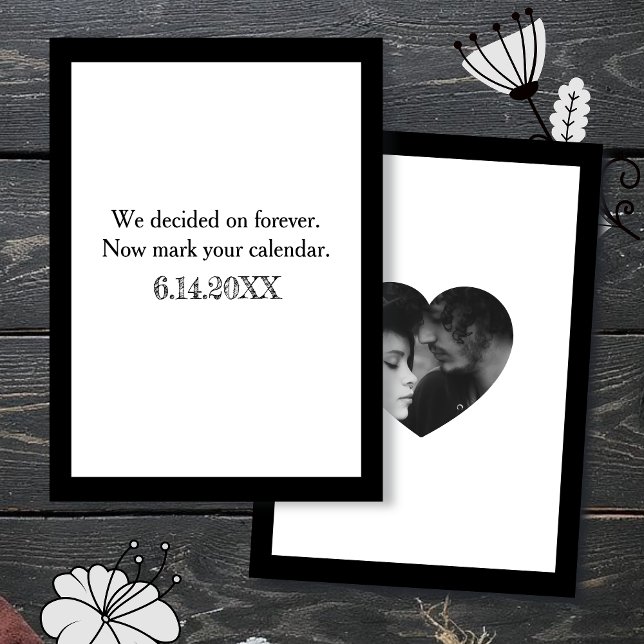 Invitation We Decided on Forever | Save the date (Créateur téléchargé)