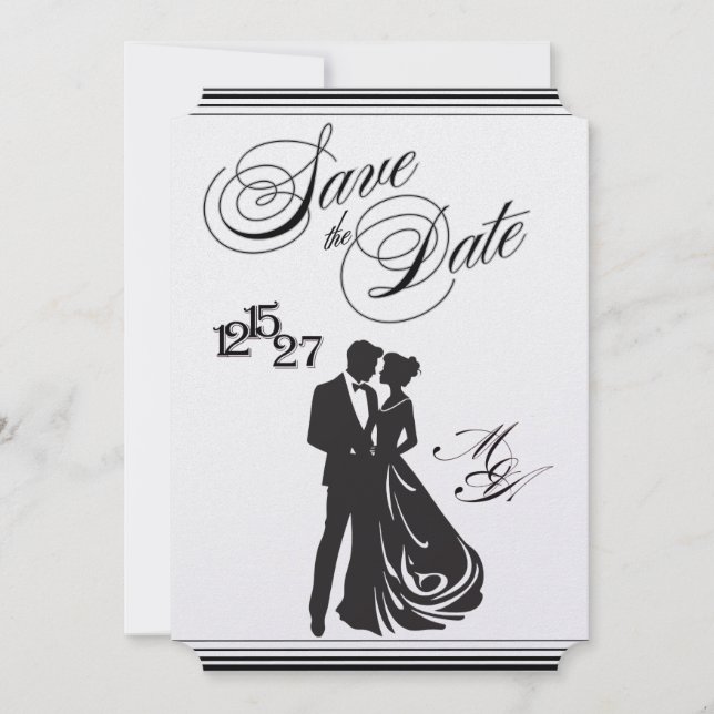 Invitation We Do Formal Save the Date (Devant)