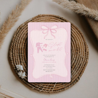 Invitation We haven’t slept one bit girl 1st birthday 