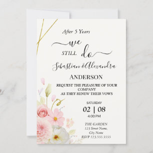 Invitation We still Do Renewal Wedding Vows Anniversary