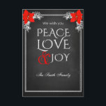 Invitation We wish you peace love & joy<br><div class="desc">We wish you peace love & joy</div>