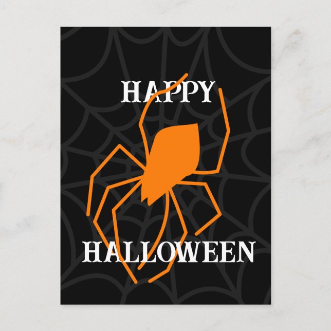 Invitation Web Halloween Spider personnalisée (Devant)