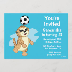 Invitation Webkinz  Meerkat Jouer au football