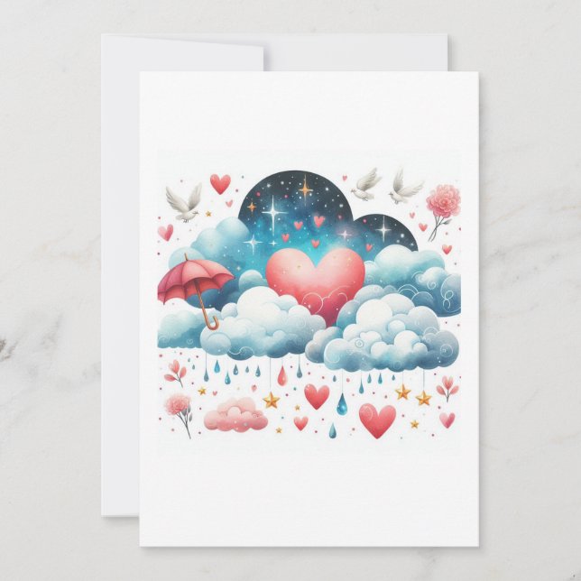 Invitation wedding illustration (Devant)