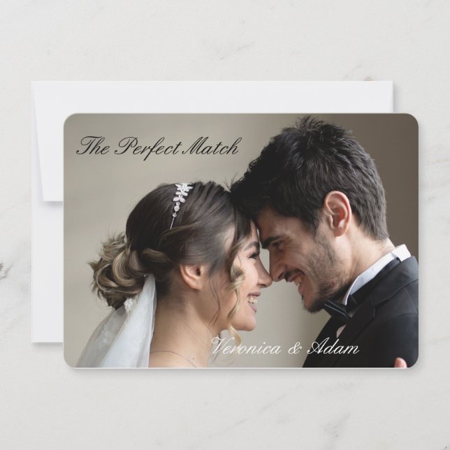 Invitation Wedding Matchbox – Perfect Match Premium Edition (Devant)
