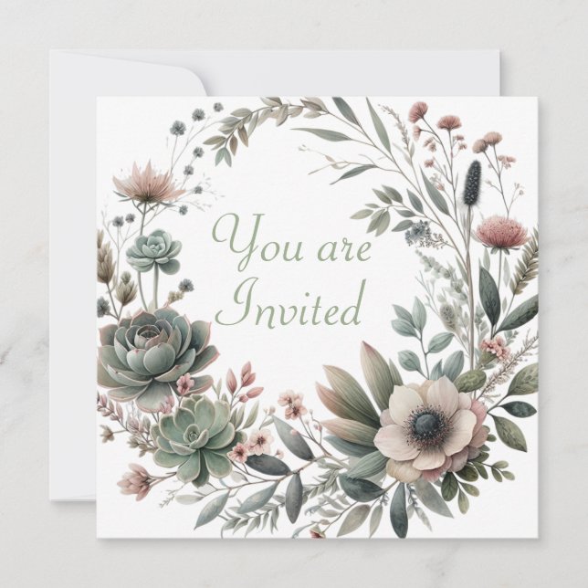 Invitation wedding shower (Devant)