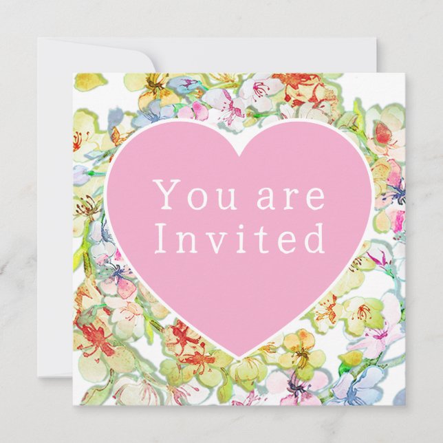 Invitation wedding shower (Devant)