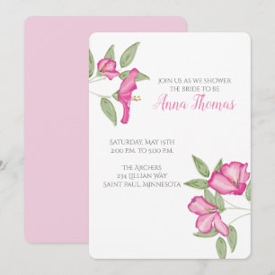 Invitation Wedding shower Azalea