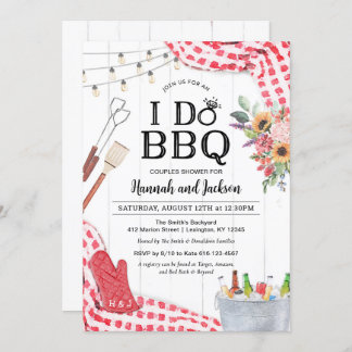 Invitation Wedding shower BBQ