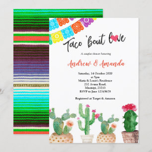 Invitation Wedding shower Cactus Couples
