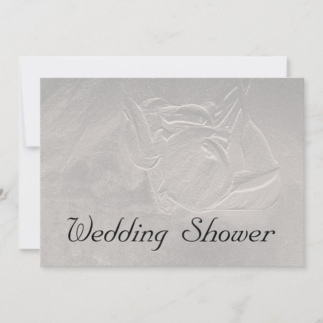 Invitation Wedding shower d'argent Calla Lily (Devant)
