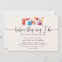 Wedding shower de cocktails | Partie d'engagement