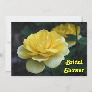 Invitation Wedding shower de la mariée de Rose jau
